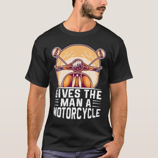 T-shirt Donne À L'Homme Une Moto (Devant)