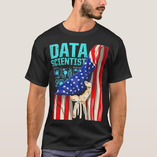 T-shirt Données Scientifique Pride Plan Data Science Mines (Devant)
