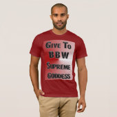 T-SHIRT DONNER À MZ BBW SUPREME GODDESS (Devant entier)