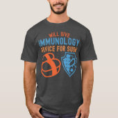 T-shirt Donner des conseils d'immunologie pour le Sushi (Devant)
