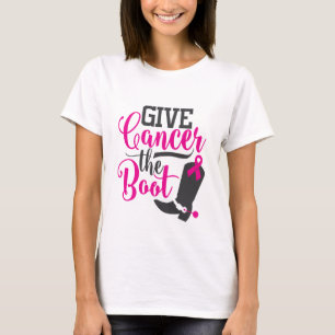 T-shirt Donner le cancer au début Sensibilisation au can