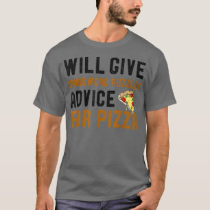 T-shirt Donnera Crossword Puzzles Conseils pour Pizza Word
