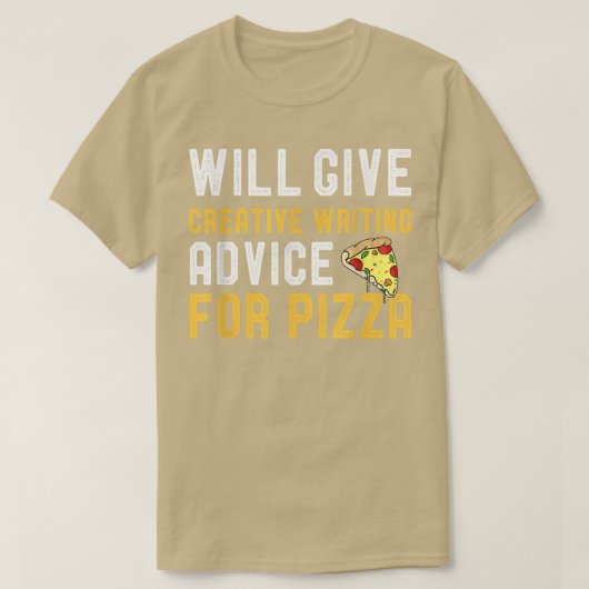 T-shirt Donnera Des Conseils Créatifs D'Écriture Pour Pizz (Design devant)