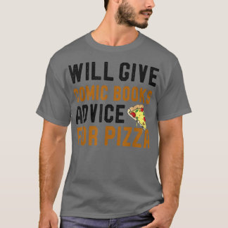 T-shirt Donnera Des Conseils De Livres Comiques Pour Pizza