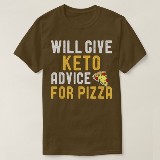 T-shirt Donnera Keto Conseils Pour Pizza Funny Ketogy Di (Design devant)
