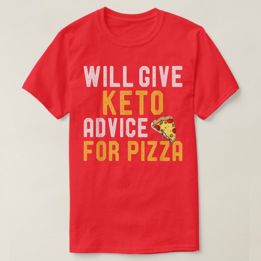 T-shirt Donnera Keto Conseils Pour Pizza Funny Ketogy Di (Design devant)