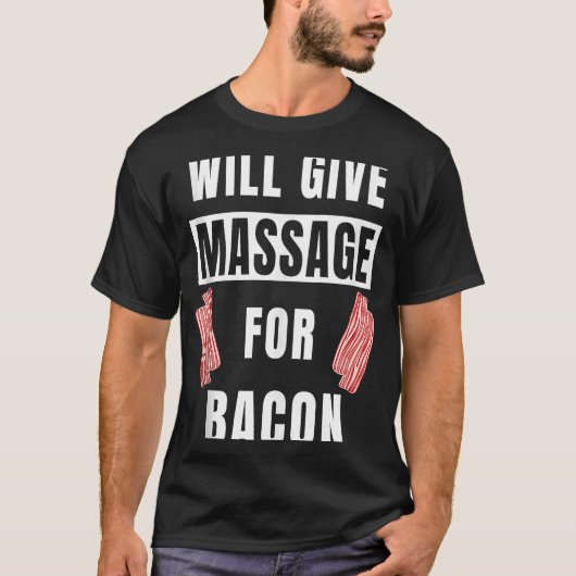 T-shirt Donnera Massage Pour Bacon Thérapeutique Massage T (Devant)