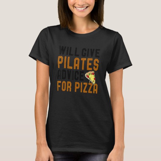 T-shirt Donnera Pilates Conseils Pour Pizza Controlog Coac (Devant)