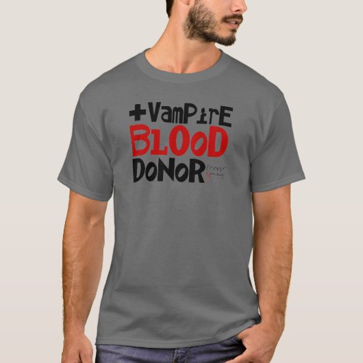 T-shirt Donneur de sang de vampire (Devant)