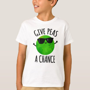 T-shirt Donnez Aux Pois Une Chance Un Peau De Pois Positif