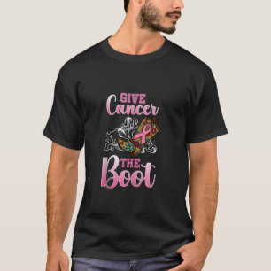 T-shirt Donnez le cancer à la botte occidentale Cowboy Can