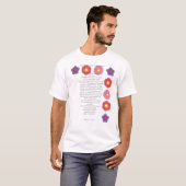 T-shirt "Donnez-moi mes fleurs maintenant " (Devant entier)
