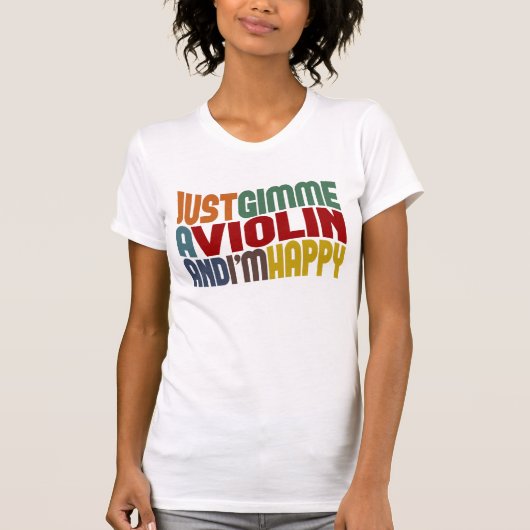 T-shirt Donnez-moi un violon (Devant)