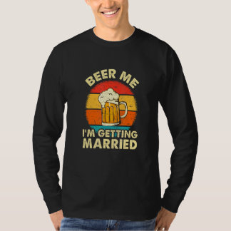 T-shirt Donnez-moi une bière, je me marie Hommes Marié En