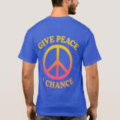 T-Shirt 'Donnez une chance à la paix' (Dos)