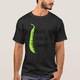 T-shirt Donnez Une Chance Aux Pois Végétalien Wfpb Vêtemen