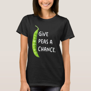 T-shirt Donnez Une Chance Aux Pois Végétalien Wfpb Vêtemen