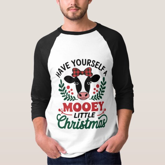 T-shirt Donnez-vous un peu d'argent design de noël (Devant)