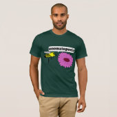 T-shirt d'onomatopée d'abeille (Devant entier)