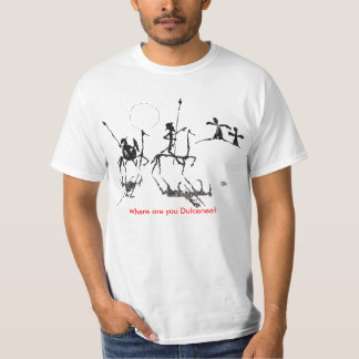 T-shirt Donquijote-y-sanchopanza, où êtes-vous Dulcenea ?