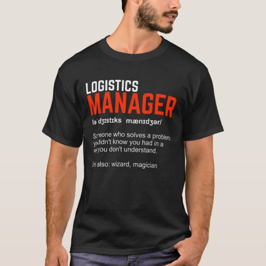 T-shirt Dons à Funny Logistics Manager (Devant)
