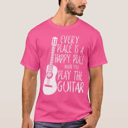 T-shirt Dons Acoustique Lecteur de basse guitare (Devant)