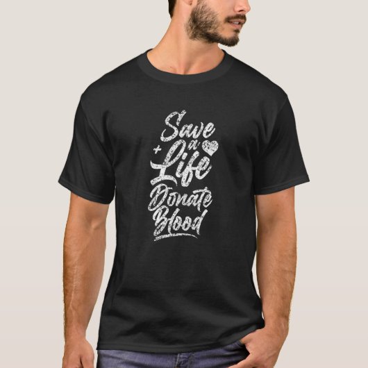 T-shirt Dons de sang Transfusion de donneur de plasma 1 (Devant)