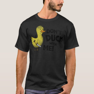 T-shirt Dont Duck With Me animaux noir labrador