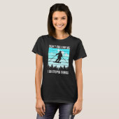 T-shirt Don't Follow Me I Do Stupid Things Funny Skiing Gi (Devant entier)