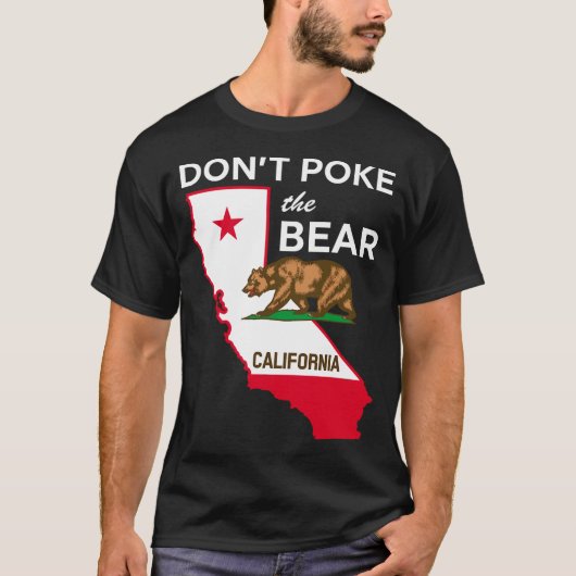 T-shirt Dont Ke The Bear California Republic Design (Devant)