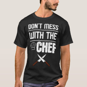 T-shirt Dont mess with the Chef pirate ship donut restaur