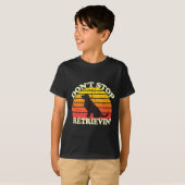 T-shirt Don't Stop Retrieving Retro Golden Retriever Mom D (Devant entier)