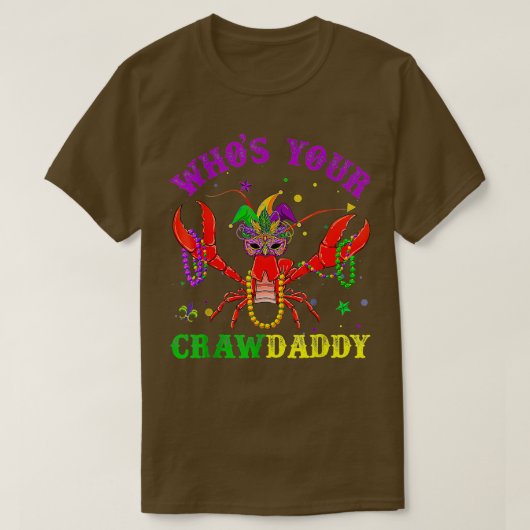 T-shirt Dont ton papa cru Drôle Mardi Gras Perles de Masqu (Design devant)