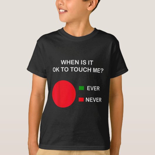T-shirt Don't Touch Me - Never Touch Me Circle Graph Intro (Devant)