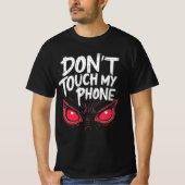 T-SHIRT DONT TOUCH TÉLÉPHONE NOUVEAU CONCEPTEUR DE (Devant)