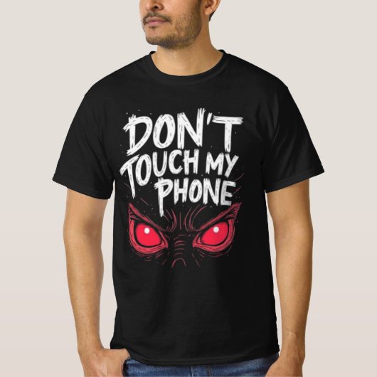 T-SHIRT DONT TOUCH TÉLÉPHONE NOUVEAU CONCEPTEUR DE (Devant)