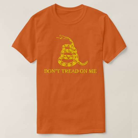 T-shirt Dont Tread on Me Texas Gadsden Flag (Design devant)