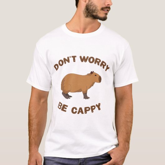 T-shirt Don't worry, be cappy (Devant)