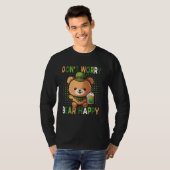 T-shirt Dont Worry Bear Happy St Patricks Day Drinking Bea (Devant entier)