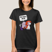 T-shirt Don't Worry I'm Ok Funny Poop Zombie Hand Dog (Devant)