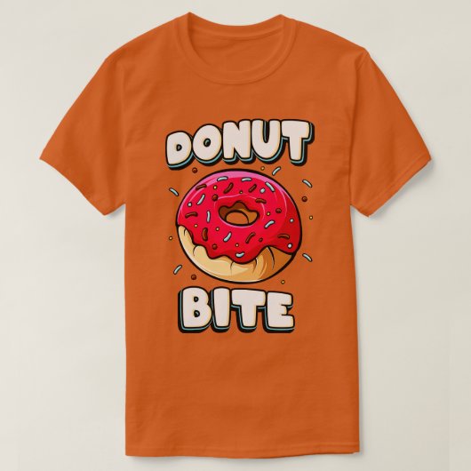 T-shirt Donut Bite Funny Doughnut Lover cadeau (Design devant)