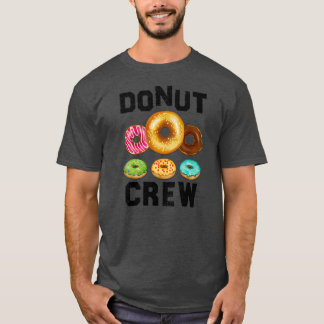 T-shirt Donut Crew Design Homme Femmes Enfants Drôle Donut