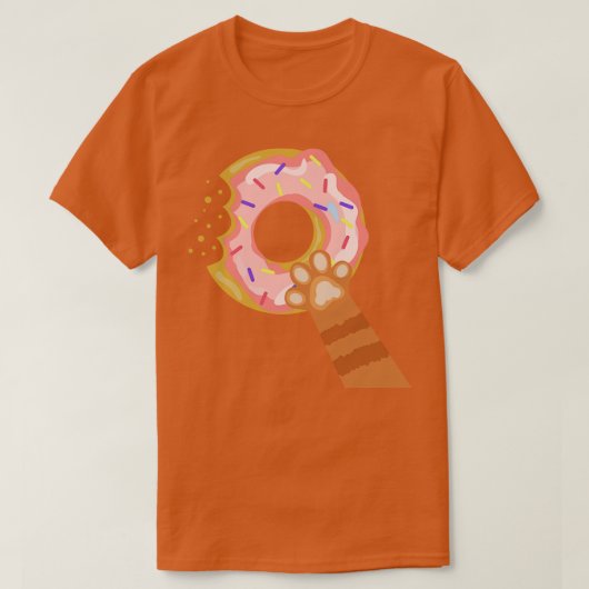 T-shirt Donut de capture de mât de chat (Design devant)
