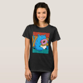 T-shirt Donut de chat vintage (Devant entier)
