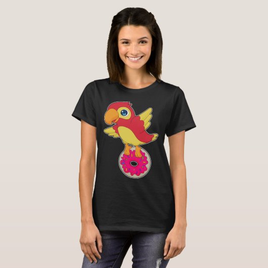 T-shirt Donut de perroquet (Devant entier)