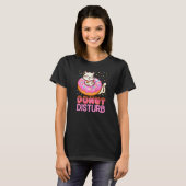 T-shirt Donut Disturb Plaisanteries Drôle Doughnut Cat Don (Devant entier)