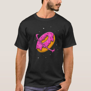 T-shirt Donut Doughnut Planet Saturn Planet Astronomie Spa