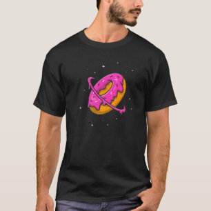 T-shirt Donut Doughnut Planet Saturn Planet Astronomie Spa