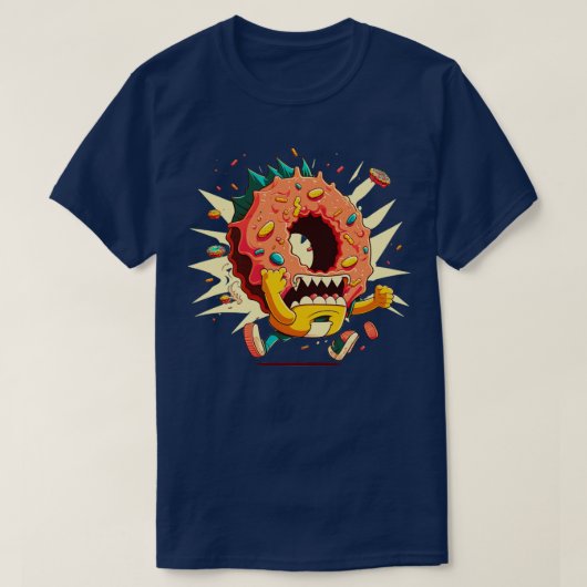 T-shirt Donut en colère1 (Design devant)