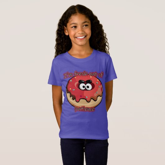 T-Shirt Donut en colère : Frais par patience (Devant entier)